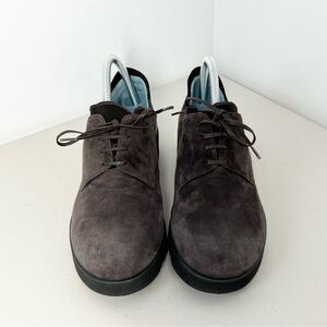 Thierry Rabotin Brown Suede Lace Up Oxford Shoes Lightweight Shoes 38 1/2 US 8.5